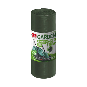 Пакеты для мусора Grifon Proff Garden двухслойные 240 л, зеленый, 10 шт