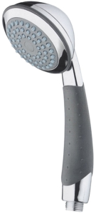 Лейка для душа однопозиционная ARGO MARTA, d 67 мм, хром/черный