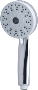 Лейка для душа массажная ARGO BRIDGET, 4-х функциональная, d 100 мм, хром/белый