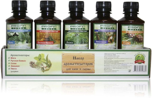 Набор ароматизаторов 5х250 мл PROFFI SAUNA