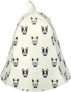 Шапка для бани и сауны «Собаки» "Hot Pot", войлок