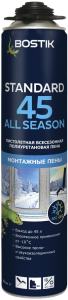 BOSTIK пена  пистолетная полиуретанова Standard 45 All SEASON , 650 мл