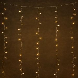 Электрогирлянда VEGAS Занавес 96 теплых LED ламп 1,5x1,5 м 8 режимов