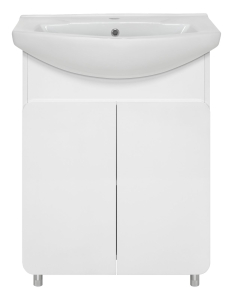 Тумба напольная под раковину  MISTY Чегет 70х63 см МДФ белая