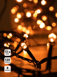 Гирлянда нить SH LIGHTS медный 12 метров