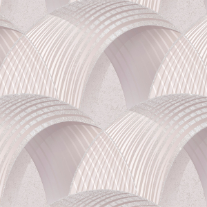 Виниловые обои WallSecret Escher 8653-24 бежево-розовые 1,06х10,05 м