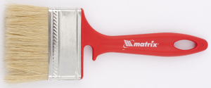 Кисть флейцевая для эмалей Matrix натуральная щетина 70х12 мм 