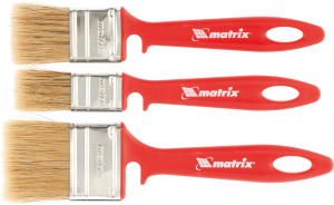 Набор кистей для эмалей Matrix натуральная щетина 25 мм/35 мм/50 мм 