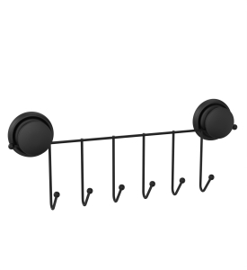 Держатель для полотенец с 6 крючками FORA GRAFIT