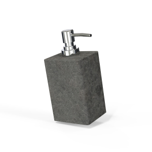 Дозатор для жидкого мыла настольный STONE BLACK полирезин