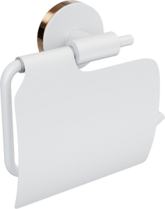 Держатель для туалетной бумаги с крышкой LORD FORA белый