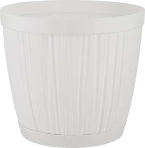 Горшок для цветов InGreen BARCELONA 1,8л, D155мм белый