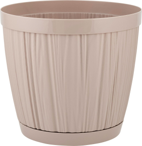 Горшок для цветов InGreen BARCELONA 6,5л, D240мм молочный шоколад