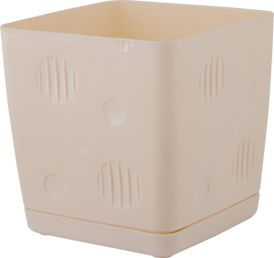 Горшок для цветов InGreen MICROCOSM 1,1л Сливочный