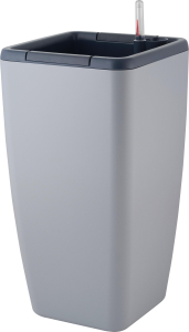 Горшок с автополивом InGreen Munchen 20л  8л, квадратный, Утренний туман