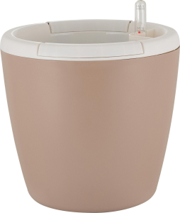 Горшок с автополивом InGreen Munchen D 250мм/9л  6,2л, круглый,молочный шоколад