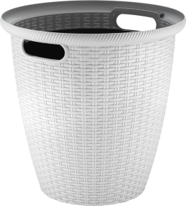 Кашпо напольное Rattan D 470мм/50 л с внутренним горшком 27 л Утренний туман