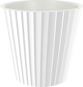 Горшок для цветов InGreen Sand D230мм, 5,8л c дренажной вставкой белый