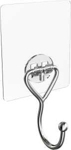 Крючок для ванной одинарный на силиконовом креплении Kleber Lite