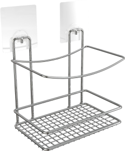 Полка-решетка Высокая для ванной настенная на силиконовом креплении Kleber Lite