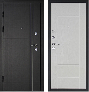 Дверь металлическая Дверной континет Теплолюкс белое дерево 86х205 см, левая