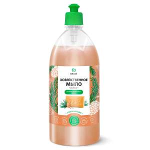 Мыло жидкое Grass хозяйственное с маслом кедра, 1 л