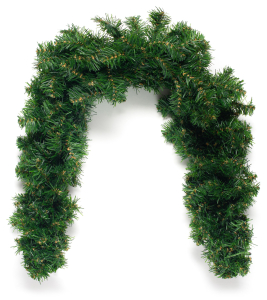 Гирлянда синтетическая MAG2000 зеленая густая закругленная 120 см