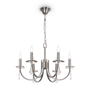 Люстра Freya Forte 6хЕ14, никель