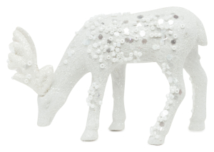 Фигура декоративная B&H "Северный олень" белый