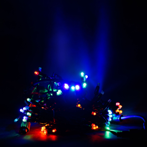 Электрогирлянда GLOS "Световой занавес" 102 разноцветных LED 1х2 м