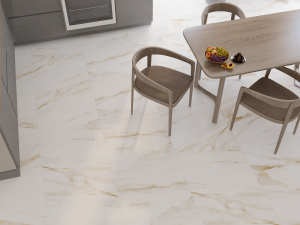 Керамический гранит напольный Azori Calacatta Royal светло-бежевый 60х60 см