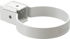 Хомут трубы DOCKE белый