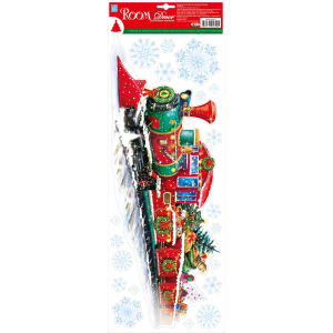 Наклейка Room Decor Рождественский поезд 21х53 см\