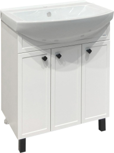 Тумба напольная Runo Римини 75, 70.4x80 см белая