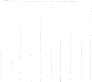 Гирлянда занавес 300 LED теплый белый 3x3 м