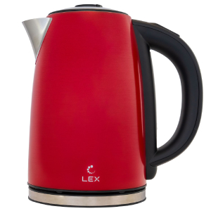 Электрочайник LEX LX 30021-2, 1.7 л, красный
