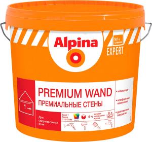 Краска интерьерная Alpina PR WAND База 1 белая 9 л