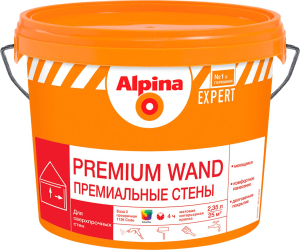 Краска интерьерная Alpina PR WAND База 3 прозрачная 2,35 л
