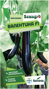Семена баклажана SEMINIS ВАЛЕНТИНА F1