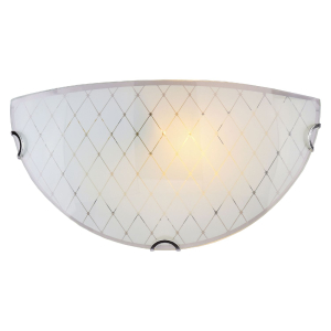 Светильник РОССвет Сетка Е27, полукруг, белый