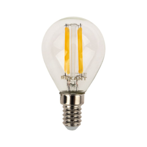 Лампа филаментная Rexant шарик GL45 7.5 Вт 2700K E14 теплый свет