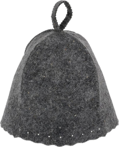 Шапка для бани и сауны Hot Pot Классика серая войлок