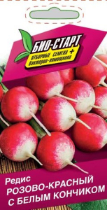 Семена РЕДИС РОЗОВО-КРАСНЫЙ БЕЛЫЙ БИО 3 ГР