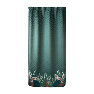 Штора готовая Shangri La 150х260 см, цвет зеленый