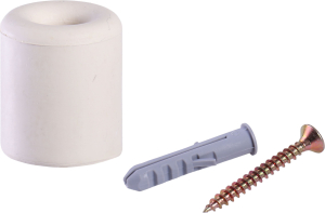 Стопор дверной LARVIJ БЕЛЫЙ 40×35 мм