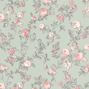 Обои виниловые Monte Solaro Floral 1,06х10,05 м зеленые с рисунком