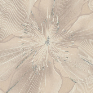 Обои виниловые Euro Decor Glossy 1,06х10,05 м бежевые с рисунком