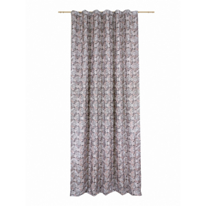 Штора Miamoza готовая жаккард 140х280 см, коричневый