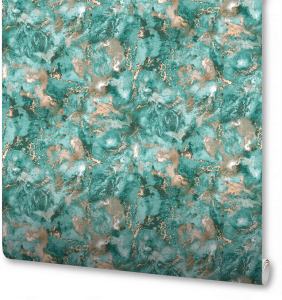 Обои ТМ Антураж виниловые 1,06х10м Атлантик 168569-26, зеленый