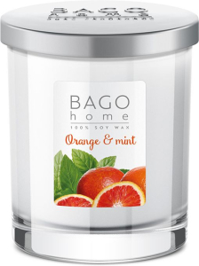Свеча ароматическая АПЕЛЬСИН С МЯТОЙ 132Г